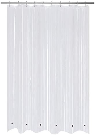 Mrs Awesome 60x72 Shower Curtain Liner with 6 Magnets Clear