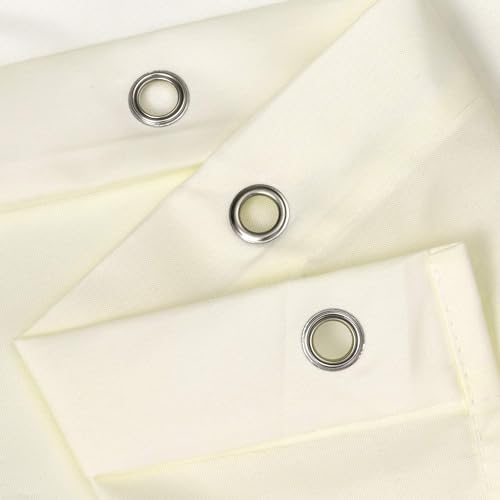 N&Y HOME Fabric Shower Curtain or Liner with Magnets, Sand