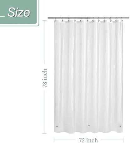 Mrs Awesome 72x78 Long Shower Curtain Liner Frost