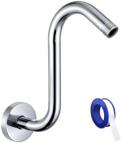 Shower Extension Arm With Flange, 8 Inch, Chrome