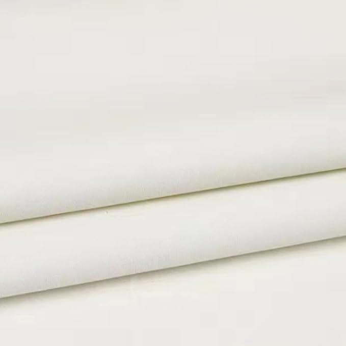 Light Weight Natural Cotton Fabric by the Yard DIY Making Supplies Quilting Patchwork Fabric Fat Quarter Bundles DIY for Quilting Cotton Patchwork Cushions (unbleach, 1 Yard)