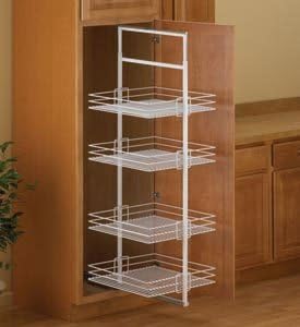 Pull-Out Pantry Units Center Mount, Metal