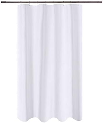 N&Y HOME Fabric Shower Curtain Liner 48 x 72 inches Bath Stall Size, White