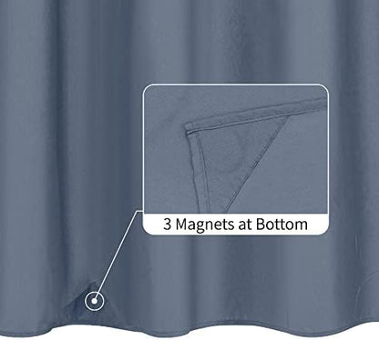 ALYVIA SPRING Waterproof Fabric Shower Curtain or Liner Stone Blue, 72x72