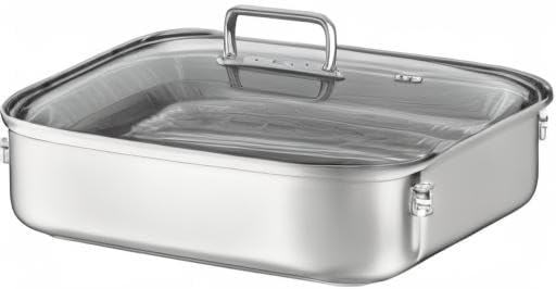 Rösle EXPERTISO Cookware Collection 15" x 11" x 5" Stainless Steel Rectangular Roaser