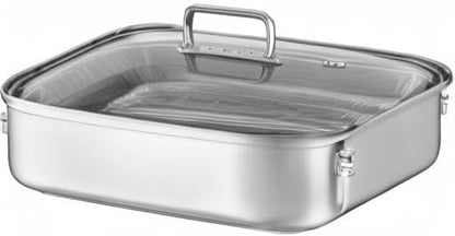 Rösle EXPERTISO Cookware Collection 15" x 11" x 5" Stainless Steel Rectangular Roaser