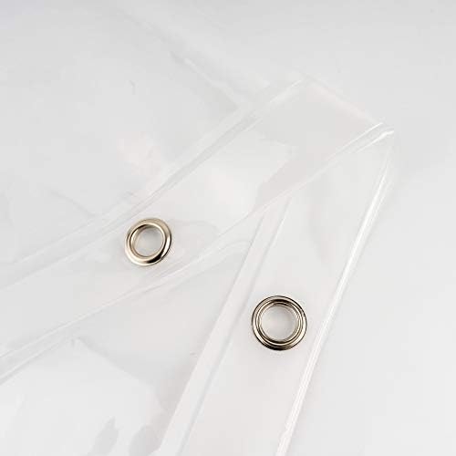 EurCross 72 x 96 inch Extra Long Clear Shower Curtain Liner with 5 Magnets, 9G PVC Free Thick EVA Shower Liner, Heavy Duty Weighted Clear Shower Curtain for Bathroom 96 inch Length