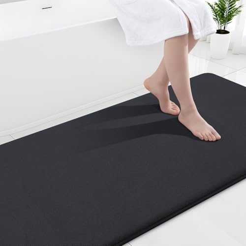 Smiry Memory Foam Bath Mat 70x24, Extra Soft and Absorbent Bathroom Rugs
