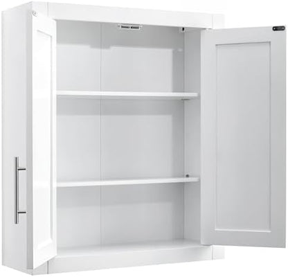 Crosley Furniture Savannah 3-Piece Wall Storage Cabinet Set