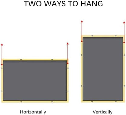 COFENY 36x55inch Bathroom Mirror, Gold Rectangle Mirror with Thin Metal Frame, Large Rectangular Wall Mirror for Bathroom, Living Room, Hair Salon, Big Farmhouse Mirror Hang Horizontal/Vertical