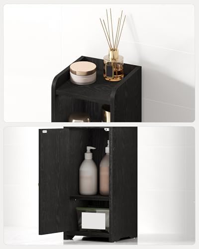 Hzuaneri Bathroom Storage Cabinet, Narrow Toilet Paper Cabinets with Doors