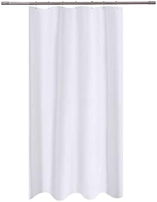 N&Y HOME Fabric Shower Curtain Liner 40 x 72 inches Bath Stall Size, White