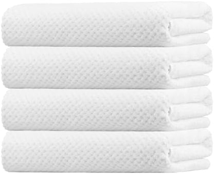 HOMEXCEL 4PK Bath Towel Set, 30x60 in, Absorbent Large Towels for Bathroom