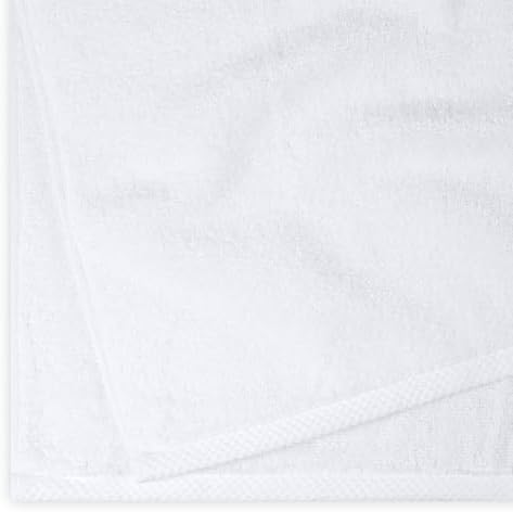 Amazon Basics 2-Piece Quick-Dry Oversize Bath Towel, 100% Cotton, 62" x 30", White