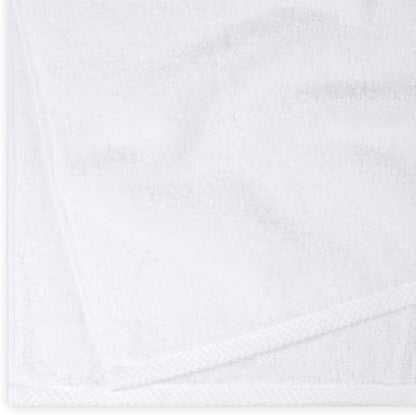 Amazon Basics 2-Piece Quick-Dry Oversize Bath Towel, 100% Cotton, 62" x 30", White