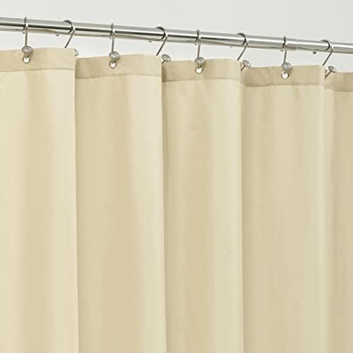 ALYVIA SPRING 72x78 Long Waterproof Fabric Shower Curtain or Liner Cream