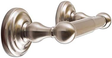 SENTO ROBIKI Nickel Bathroom Accessories Set, Bath Hardware, Includes Robe Hook, Toilet Paper Holder, Towel Ring, 18” & 24” Towel Bar, Duty Metal Bath Hardware Set Wall Mounted (5-Piece, Satin Nickel)