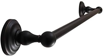 SENTO ROBIKI Bathroom Accessories Set, Bath Hardware, Includes Robe Hook, Toilet Paper Holder, Towel Ring, 18” & 24” Towel Bar, Duty Metal Bath Hardware Set Wall Mounted (5-Piece, Oil-Rubbed Bronze)