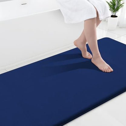 Smiry Memory Foam Bath Mat 70x24, Extra Soft and Absorbent Bathroom Rugs