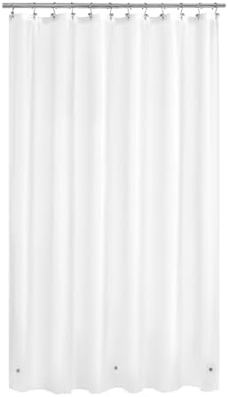 Mrs Awesome 72x108 Extra Long Shower Curtain Liner with Magnets, Frost