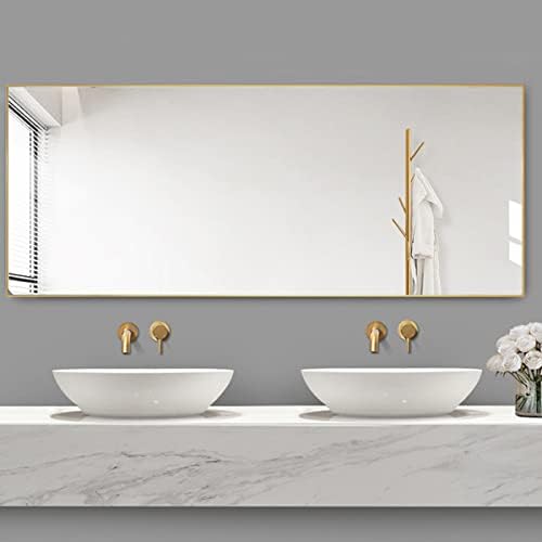 Dewfig Mirror Full Length, 64"X21" Floor Mirror, Rectangle Shape, Gold