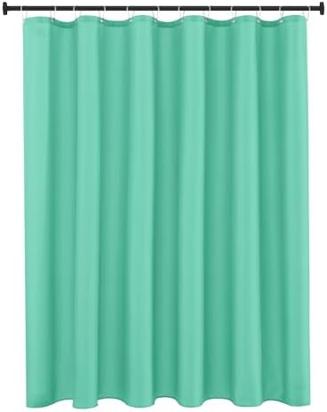 Fabric Shower Curtain Liner 72"W x 84"L-Teal Extra Long Shower Liners