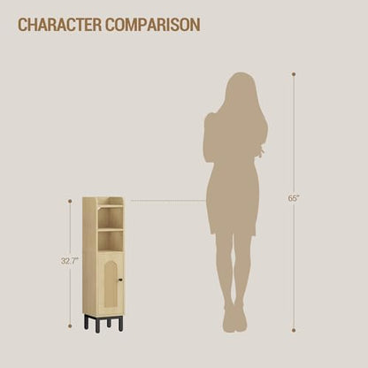 Hzuaneri Bathroom Storage Cabinet, Small Corner Floor Cabinet