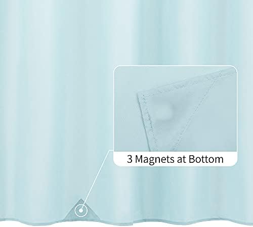 ALYVIA SPRING Waterproof Fabric Shower Curtain or Liner Blue, 72x72
