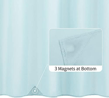 ALYVIA SPRING Waterproof Fabric Shower Curtain or Liner Blue, 72x72