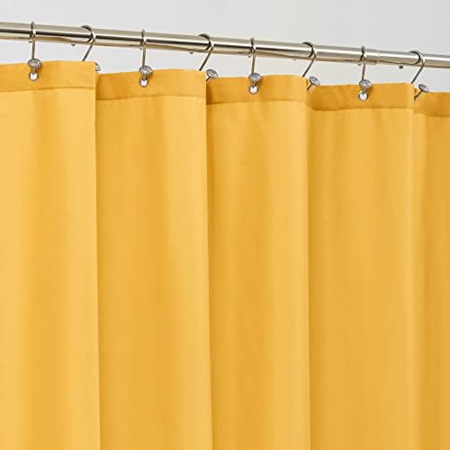 ALYVIA SPRING Waterproof Fabric Shower Curtain or Liner Yellow, 72x72