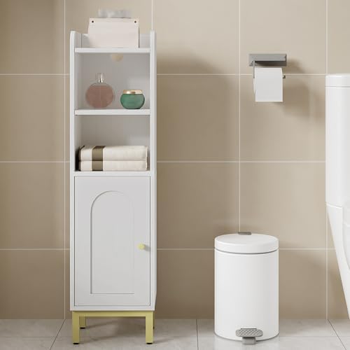 Hzuaneri Bathroom Storage Cabinet, Small Corner Floor Cabinet