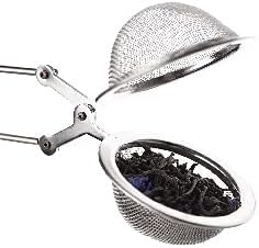 HIC Kitchen Snap Mesh Ball Tea Infusers, 18/8 Stainless Steel, For Loose Leaf Tea and Mulling Spices, Set of 3