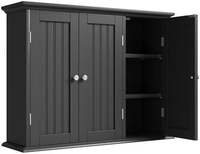 ChooChoo Laundry Cabinet with 3 Doors and Adjustable Shelves