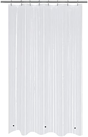 Mrs Awesome RV Stall Shower Curtain Liner with 3 Magnets 47x64 inch, Clear