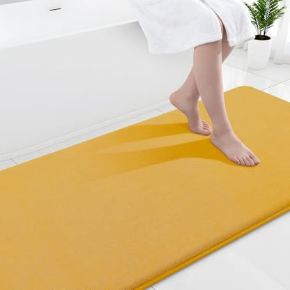 Smiry Memory Foam Bath Mat 59x24, Extra Soft and Absorbent Bathroom Rugs