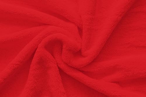 American Veteran Towel, 100% Cotton Turkish Bath Towels for Bathroom 4 Pack, 27x54 Extra Large Premium Soft Drying Bathroom Towels, Red