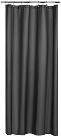 N&Y HOME Fabric Shower Stall Curtain or Liner 36 x 72 Inches, Graphite Gray