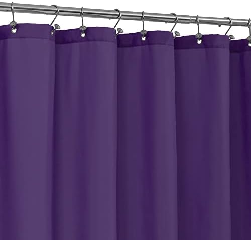 ALYVIA SPRING Waterproof Fabric Shower Curtain or Liner Royal Purple, 72x72