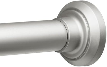 ENJOYBASICS 1" Nickel Shower Curtain Rod, 30-88" Adjustable, Secure Tension