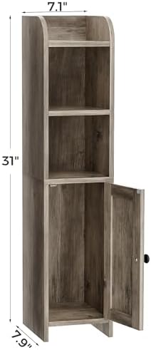 Homhedy Small Bathroom Storage Cabinet, Narrow Toilet Paper Cabinet