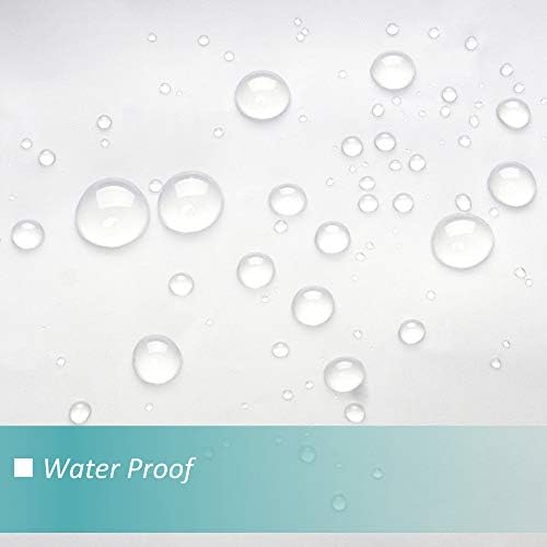 Mrs Awesome Long Shower Curtain Liner with 6 Magnets 72 x 80 inch, Frost