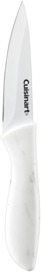 Cuisinart C55-10PWM Ceramic Coated Knife Set with Blade Guard Sheaths (10- Piece Set) in Faux Marble