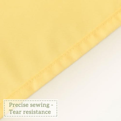 Farmhouse Ruffle Shower Curtain, Bright Yellow, 72 x 72 in