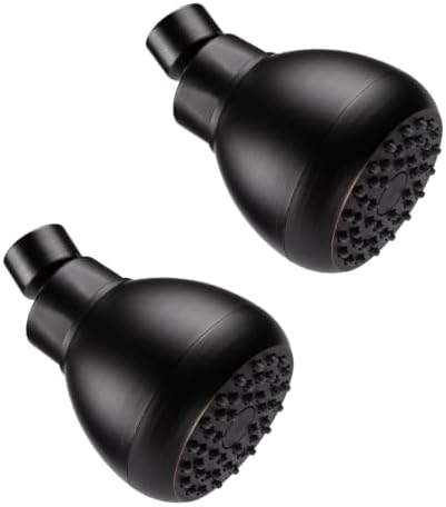 AISOSO Fixed Shower Head High Pressure 2PCS 3" Showerhead Oil Rubbed Bronze
