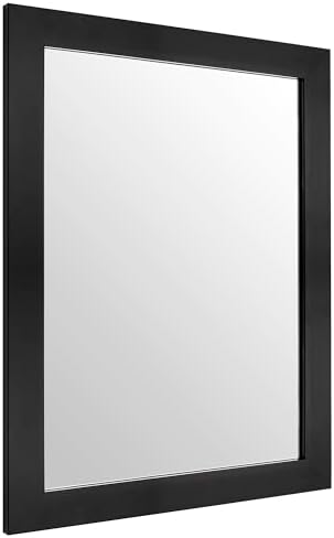 Ruomeng Wall Mirror Rectangle Decorative Mirror 12x16 Inch, Black