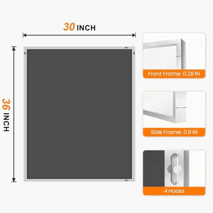 Bathroom Vanity Mirror for Wall, 30"x36" Bathroom Mirror for Over Sink