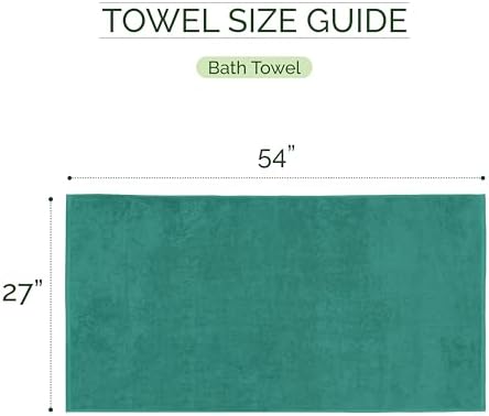 Elegant Comfort 100% Turkish Cotton Corduroy Ribbed Luxury Soft 2 Pack Bath Towels 27 x 54 Inch - Ultra Plush, Absorbent, Quick Dry, Hotel Spa Quality Towels for Bathroom Essentials, Turquoise