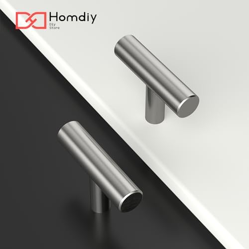 homdiy Brushed Nickel Cabinet Knobs 30 Pack - HD201SN Kitchen Cabinet Hardware Knobs Modern Drawer Pulls for Dresser Drawers