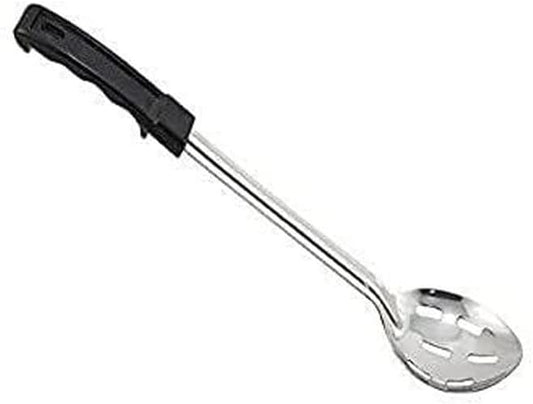 Winco Prime Stainless Steel Basting Spoon with Stop Hook Handle, NSF, Slotted, 15"