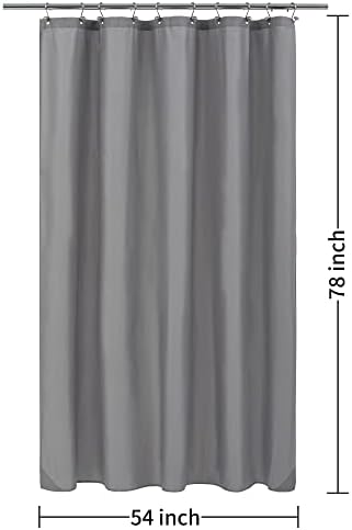 ALYVIA SPRING 54x78 Stall Waterproof Fabric Shower Curtain or Liner Grey
